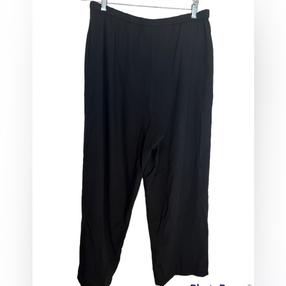 Pendelton Relaxed Elastic Waist Tie Trousers Black size 18 - Picture 2 of 12